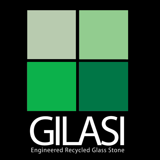 Gilasi recycled glass countertops logo