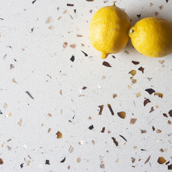 Gilasi Caramello recycled glass countertop